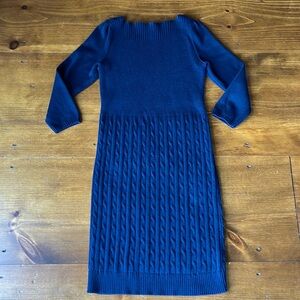 Lauren Ralph Lauren Cable Knit Boatneck Sweater Dress - Sz L